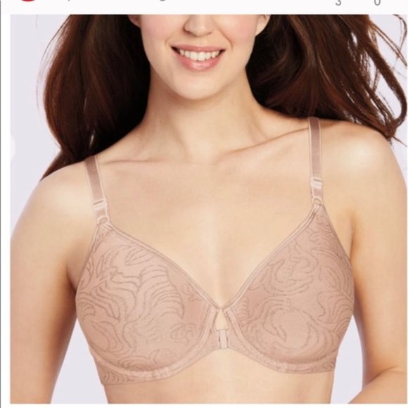 Bali Cool Comfort nude front closure bra Underwire Fully Adjustable sz 42DD New… - Picture 3 of 11